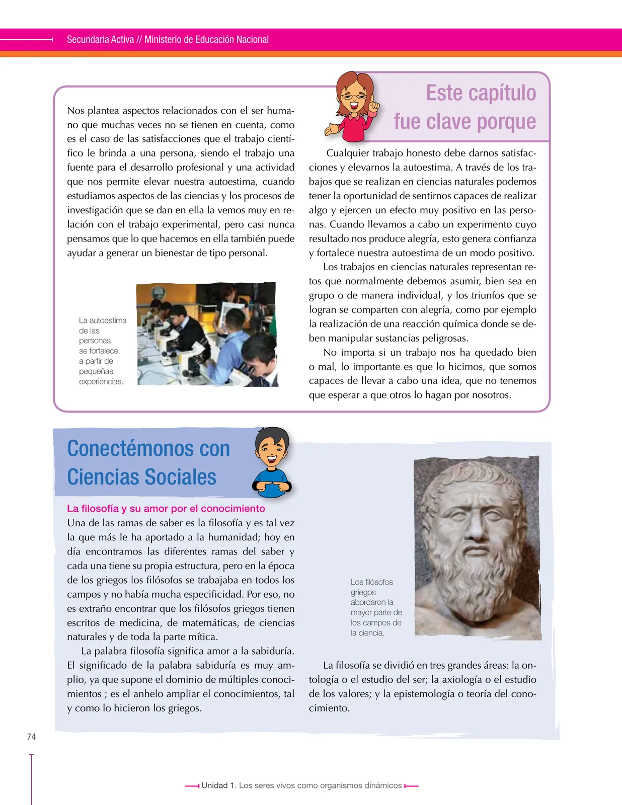 Miniatura página 74 de Ciencias Naturales 8° · Secundaria Activa
