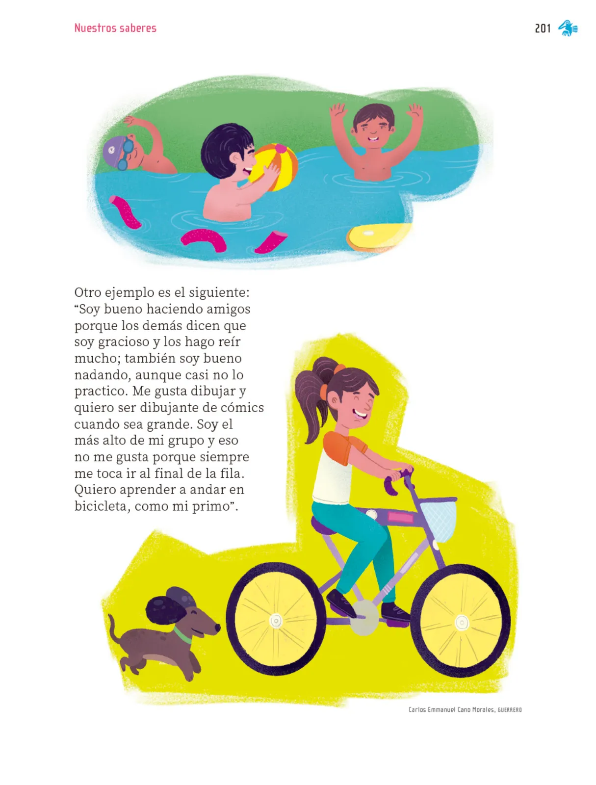 Miniatura página 202 de Nuestros saberes: Libro para alumnos, maestros y familia.   Libro de Educación Primaria Grado 1°  Ciclo Escolar 2025 - 2026