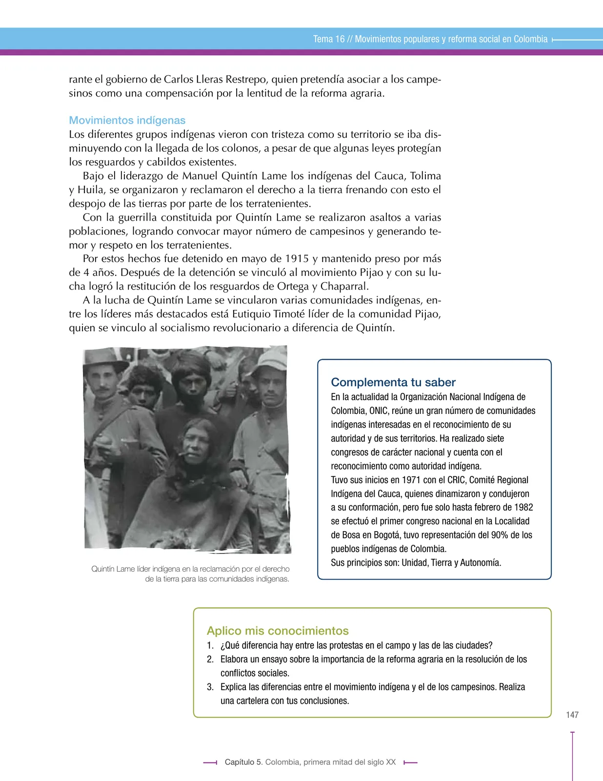 Página 147 de Ciencias Sociales 9° · Secundaria Activa