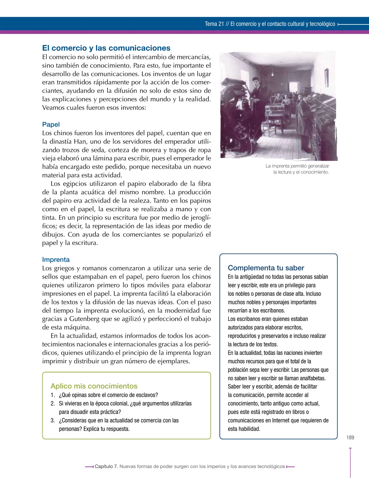 Página 189 de Ciencias Sociales 6° · Secundaria Activa