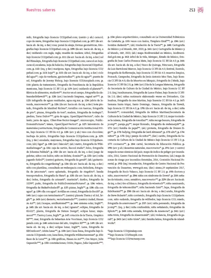 Página 254 de Nuestros saberes: Libro para alumnos, maestros y familia. Libro de Educación Primaria Grado 3° Ciclo Escolar 2025 - 2026