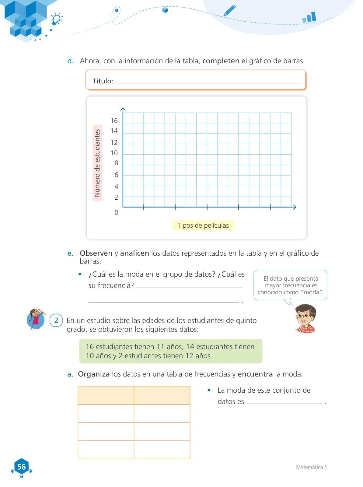 Miniatura página 57 de Matemática 5 : cuaderno de trabajo para quinto grado de Educación Primaria 2018 · 2018