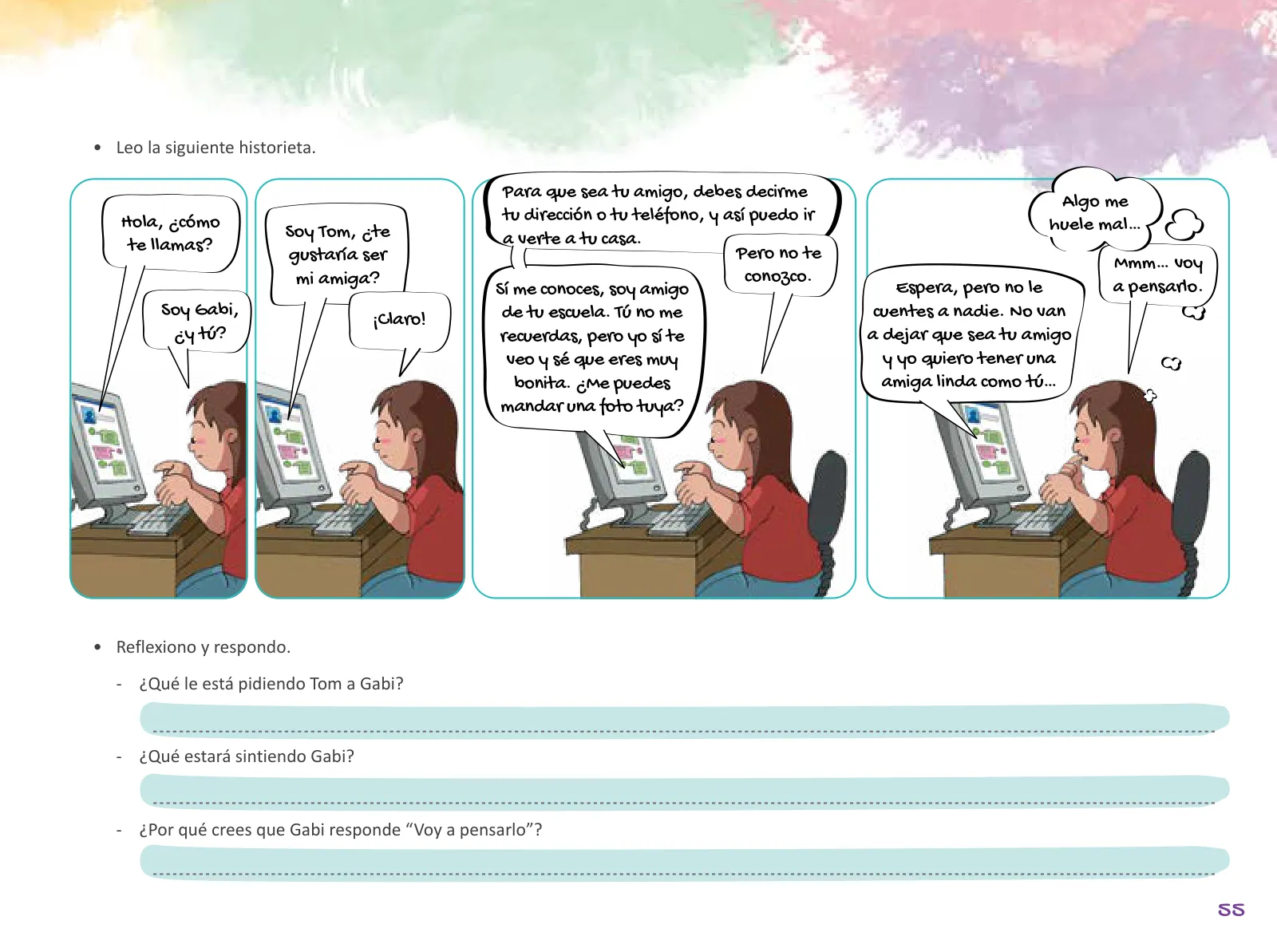 Miniatura página 57 de Cuadernillo de Tutoría 6 : sexto grado de Educación Primaria · 2021