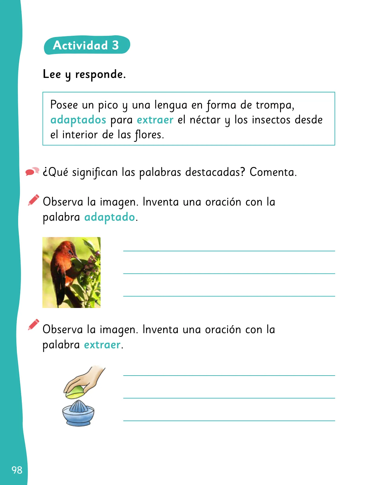 Miniatura página 100 de Lenguaje y Comunicación – Segundo Básico – Texto del Estudiante MINEDUC – Descargar PDF · 2024