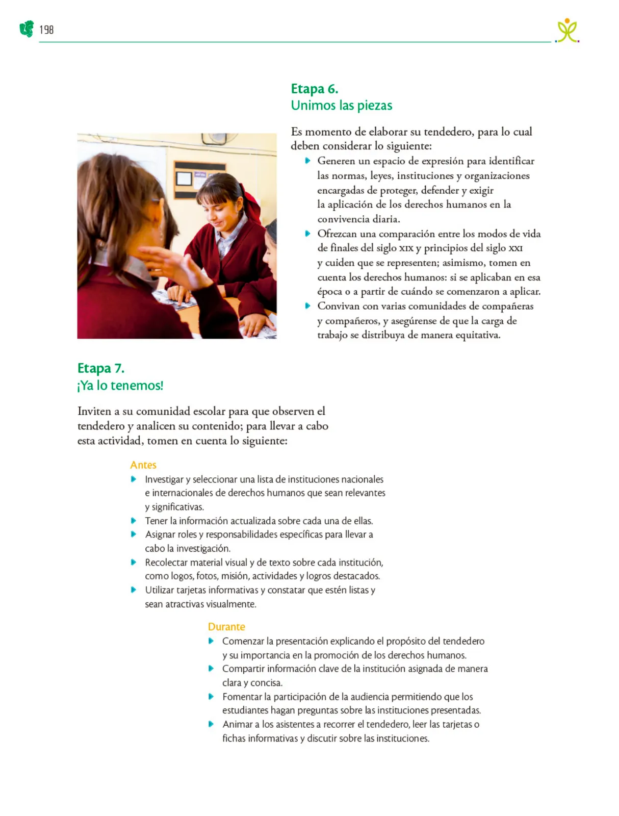 Página 199 de Colección Sk´asolil. Nuestro libro de Proyectos. Tomo II. Libro de Educación Telesecundaria Grado 2° Ciclo Escolar 2025 - 2026