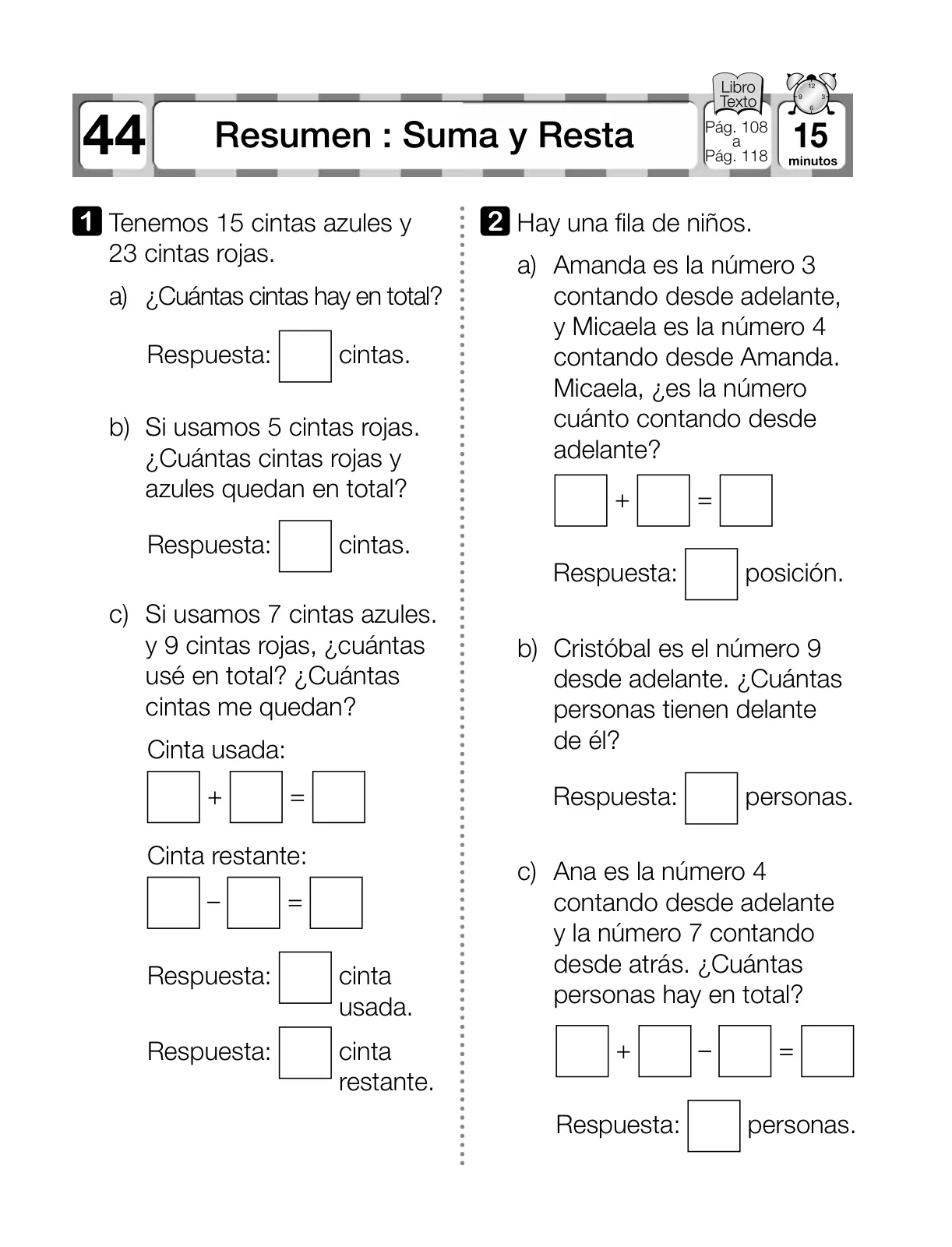 Miniatura página 45 de Sumo Primero – Segundo Básico | Texto del Estudiante MINEDUC – Descargar PDF · 2024