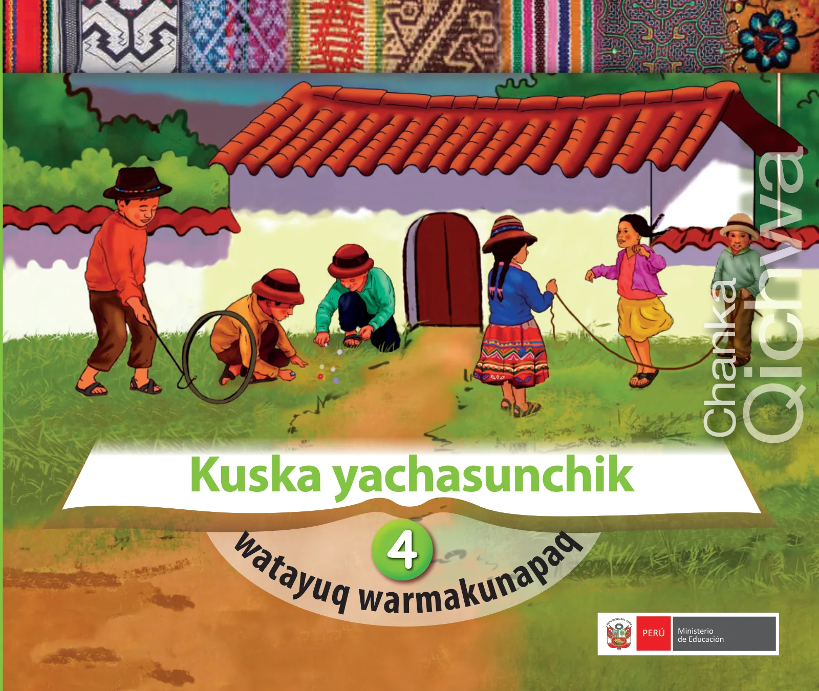 Página 1 de Kuska yachasunchik : cuaderno de trabajo y folder - inicial 4 años - Quechua chanka · 2020