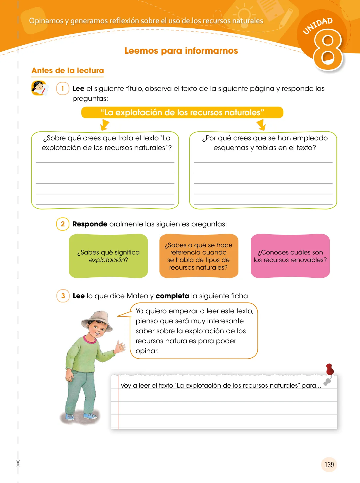 Miniatura página 140 de Comunicación 6 : cuaderno de trabajo para sexto grado de Educación Primaria 2019 · 2019