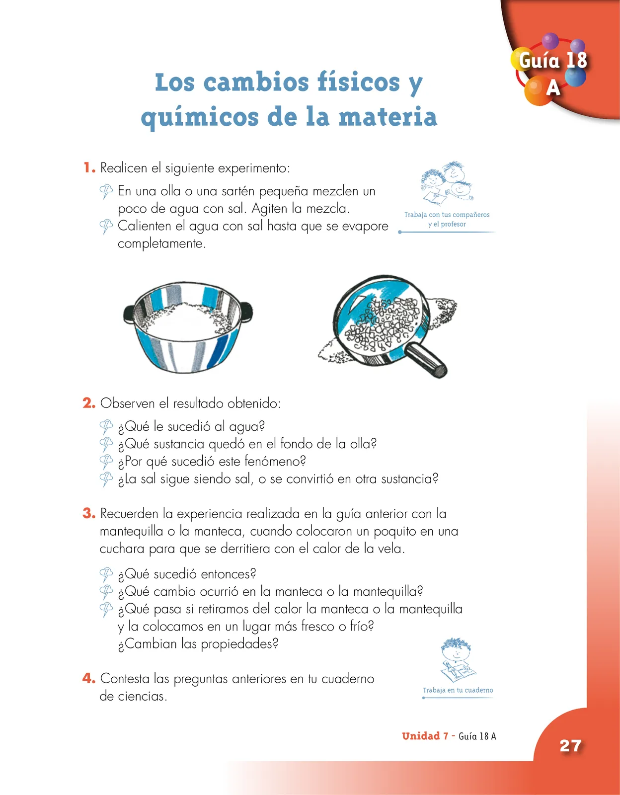 Página 27 de Ciencias Naturales 3° · Cartilla 03