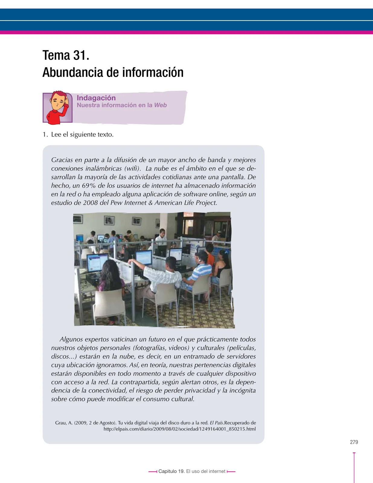 Página 279 de Lenguaje 9° · Secundaria Activa