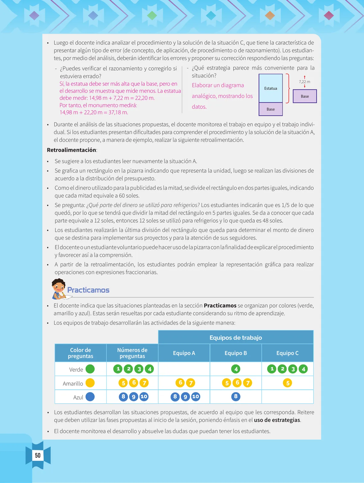 Miniatura página 52 de Resolvamos problemas 1 : manual para el docente 2018 · 2018