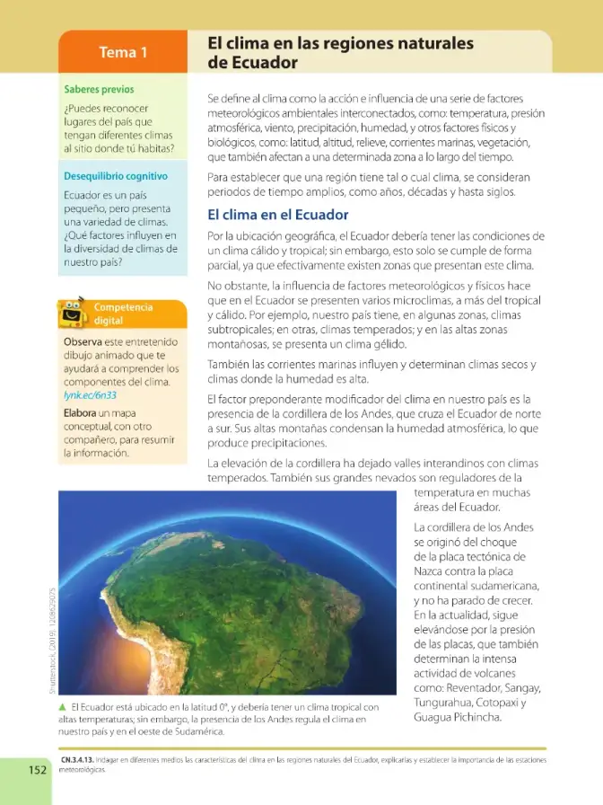 Página 154 de Ciencias Naturales 6° · Egb 6 Ciencias Naturales 2025 · 2025
