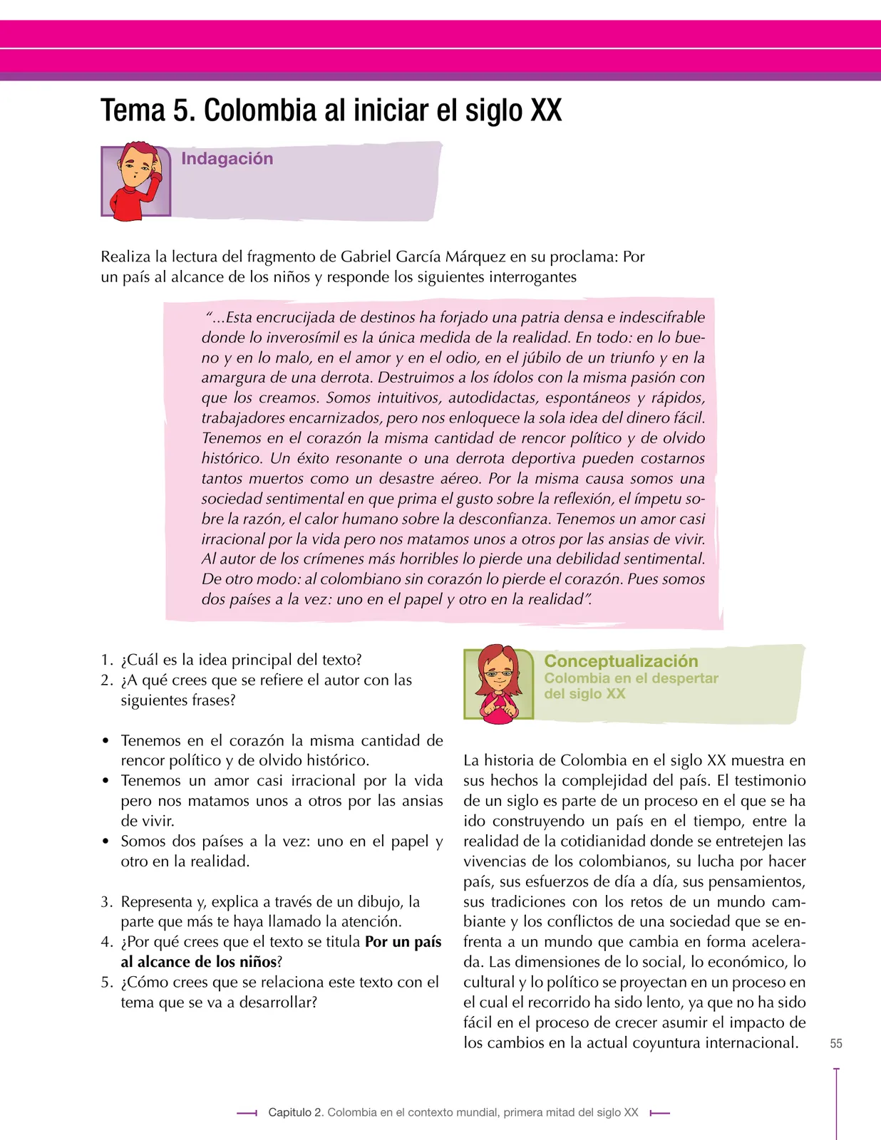 Miniatura página 55 de Ciencias Sociales 9° · Secundaria Activa