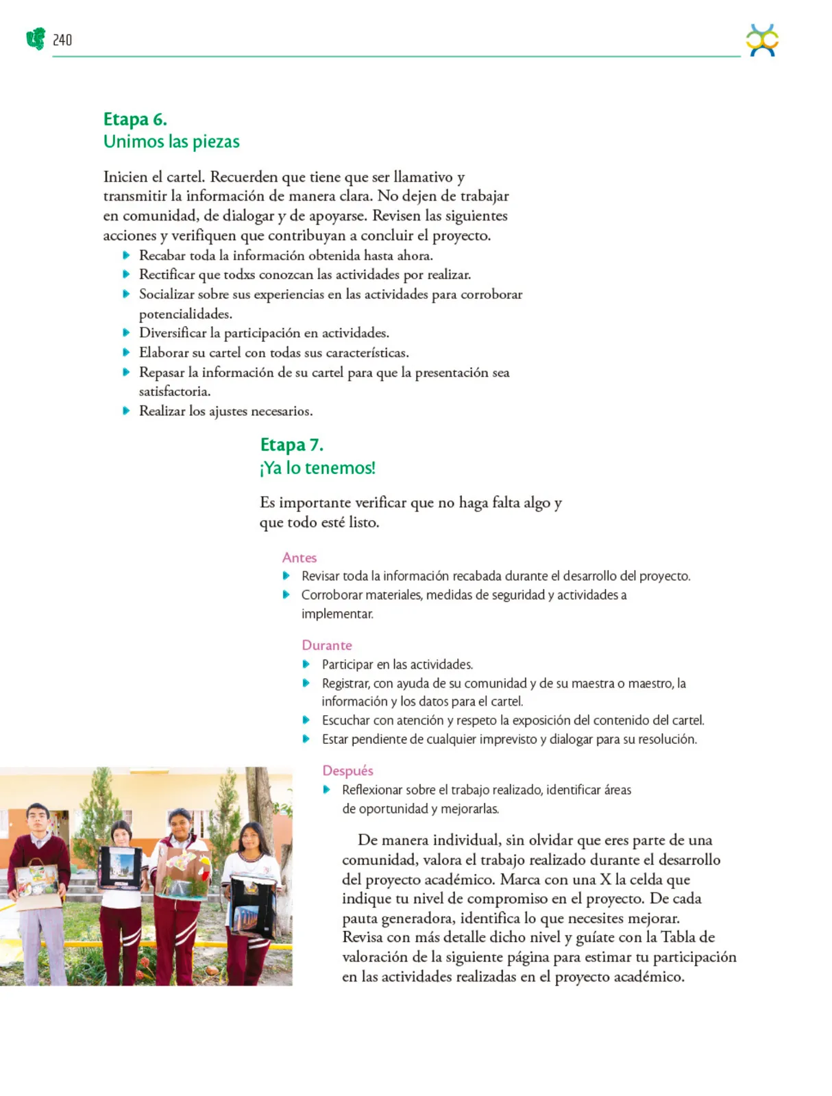 Miniatura página 241 de Colección Ximhai. Nuestro libro de Proyectos.  Tomo II.   Libro de Educación Telesecundaria Grado 1°  Ciclo Escolar 2025 - 2026