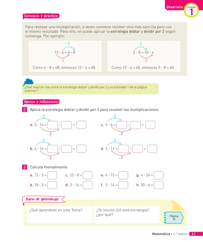 Página 134 de Matemática – Cuarto Básico | Texto del Estudiante MINEDUC – Descargar PDF · 2024