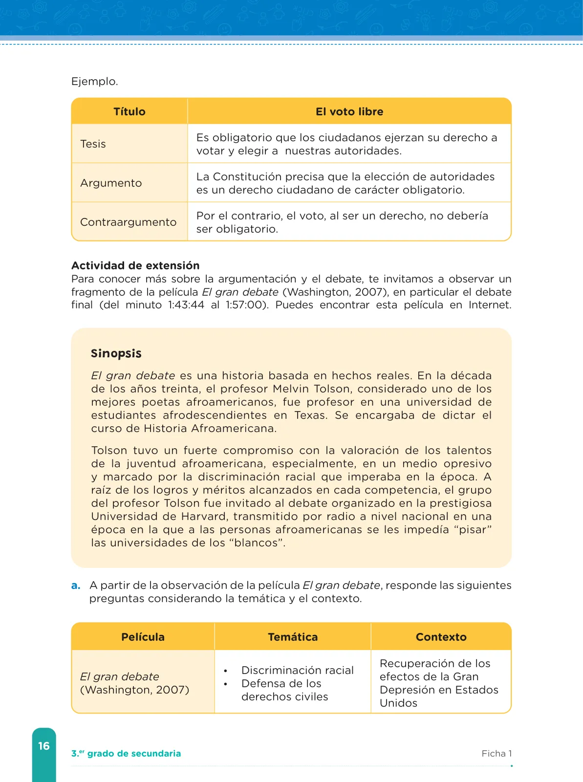 Miniatura página 18 de Fichas de aprendizaje de Comunicación 3 · 2024