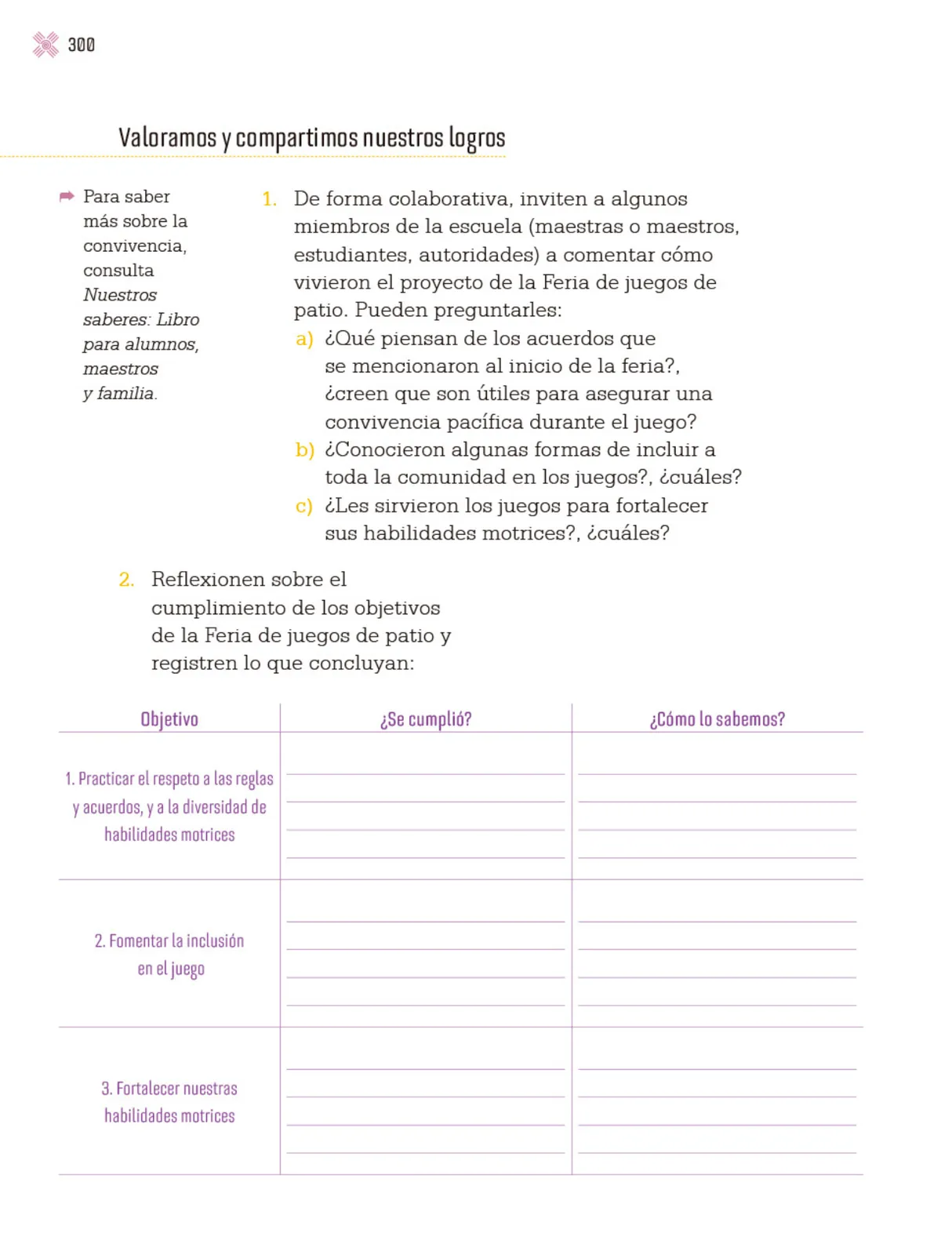 Página 303 de Proyectos Escolares.   Libro de Educación Primaria Grado 3°  Ciclo Escolar 2025 - 2026