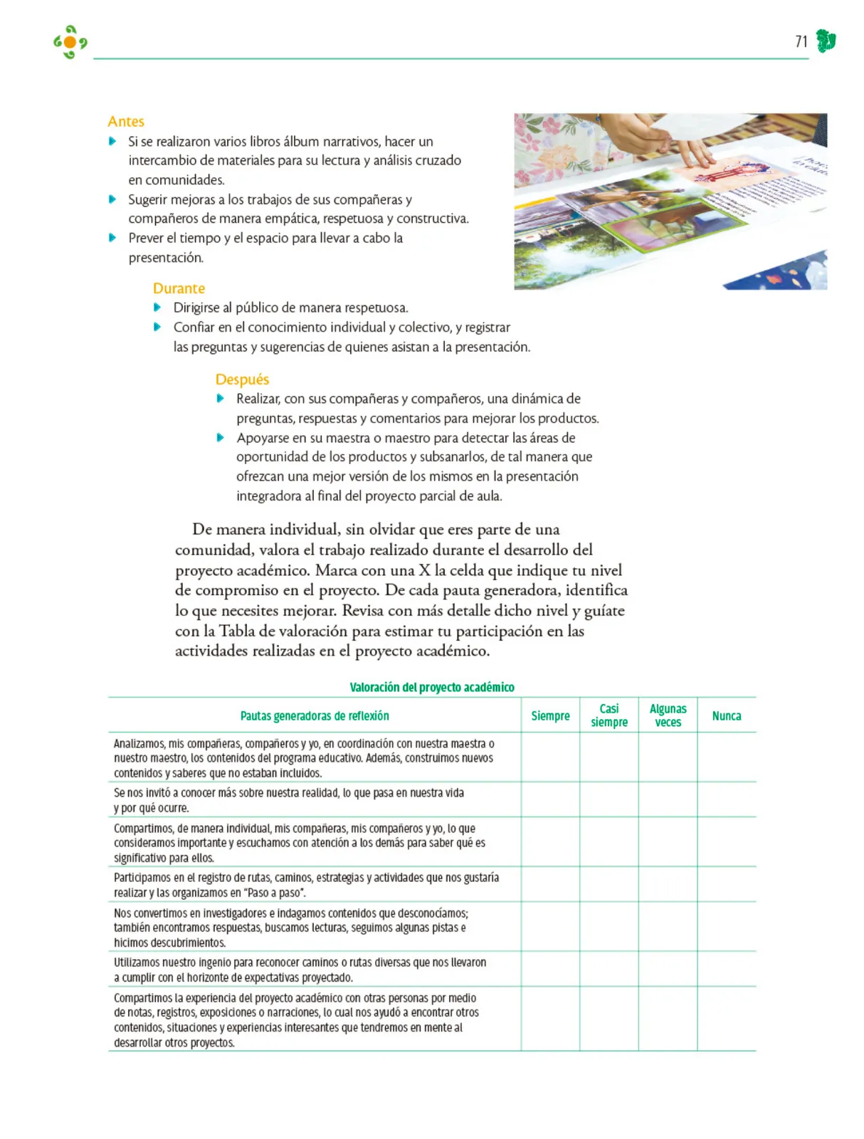 Miniatura página 72 de Colección Sk´asolil. Nuestro libro de Proyectos. Tomo I.    Libro de Educación Telesecundaria Grado 2°  Ciclo Escolar 2025 - 2026