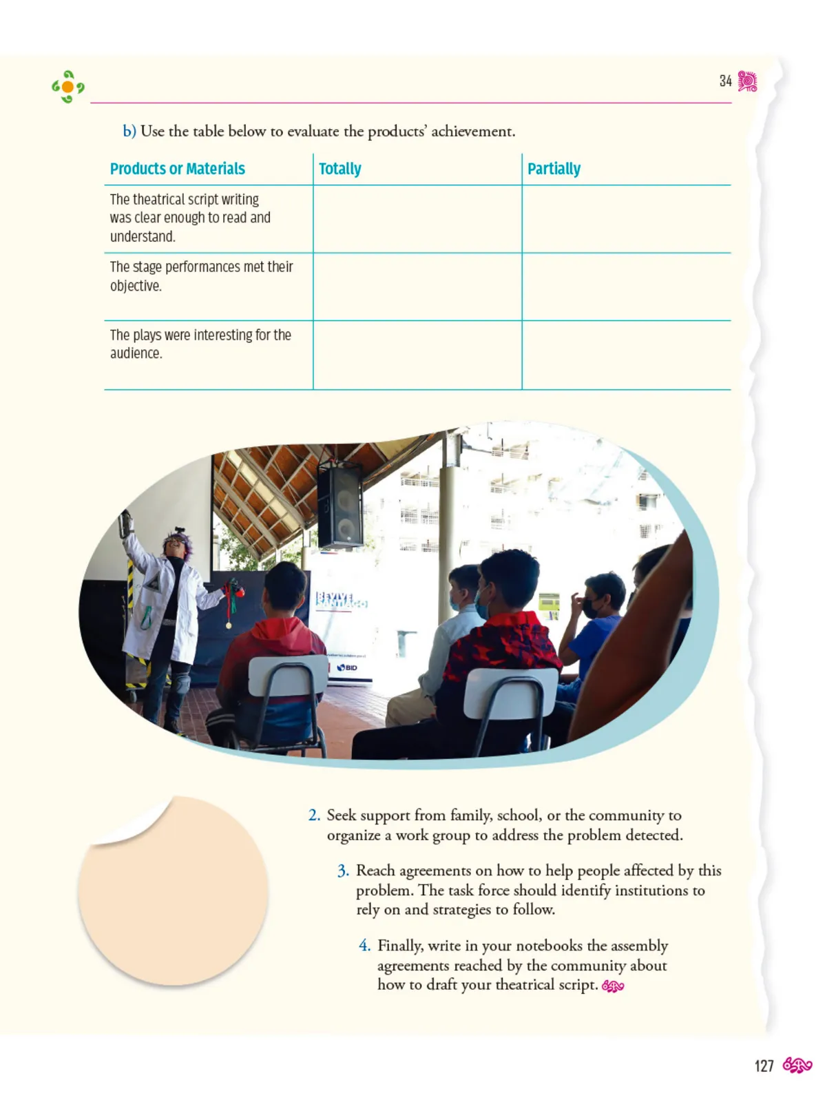 Miniatura página 128 de Uérakua anapu uantakua. Projects and Readings.  Libro de Educación Telesecundaria Grado 3°  Ciclo Escolar 2025 - 2026