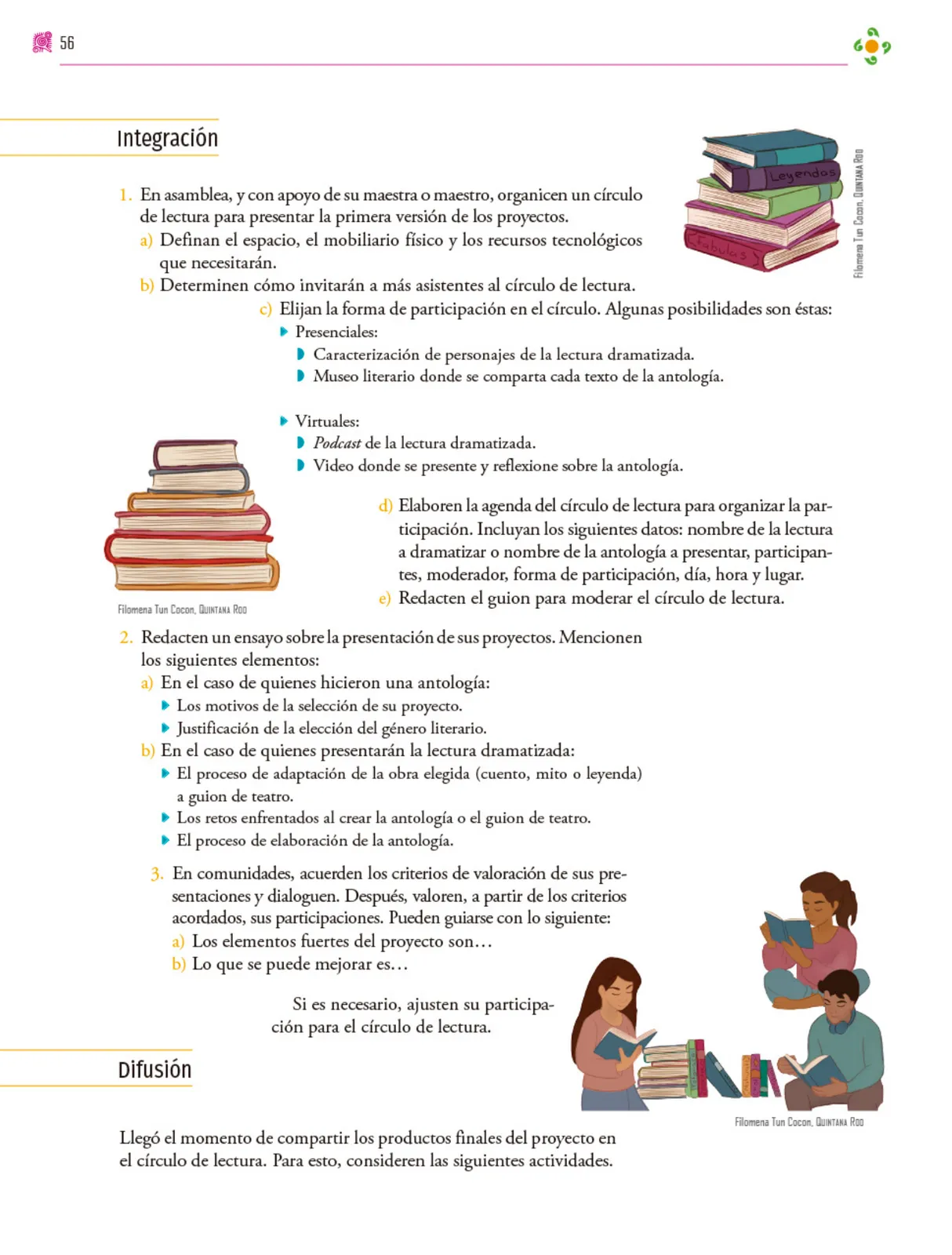 Miniatura página 57 de Colección Sk´asolil. Nuestro libro de proyectos.   Libro de Educación Secundaria Grado 2°  Ciclo Escolar 2025 - 2026