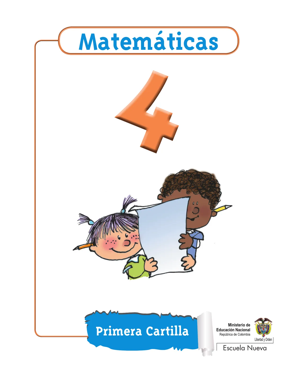 Portada de Matematica 4° · Cartilla 01