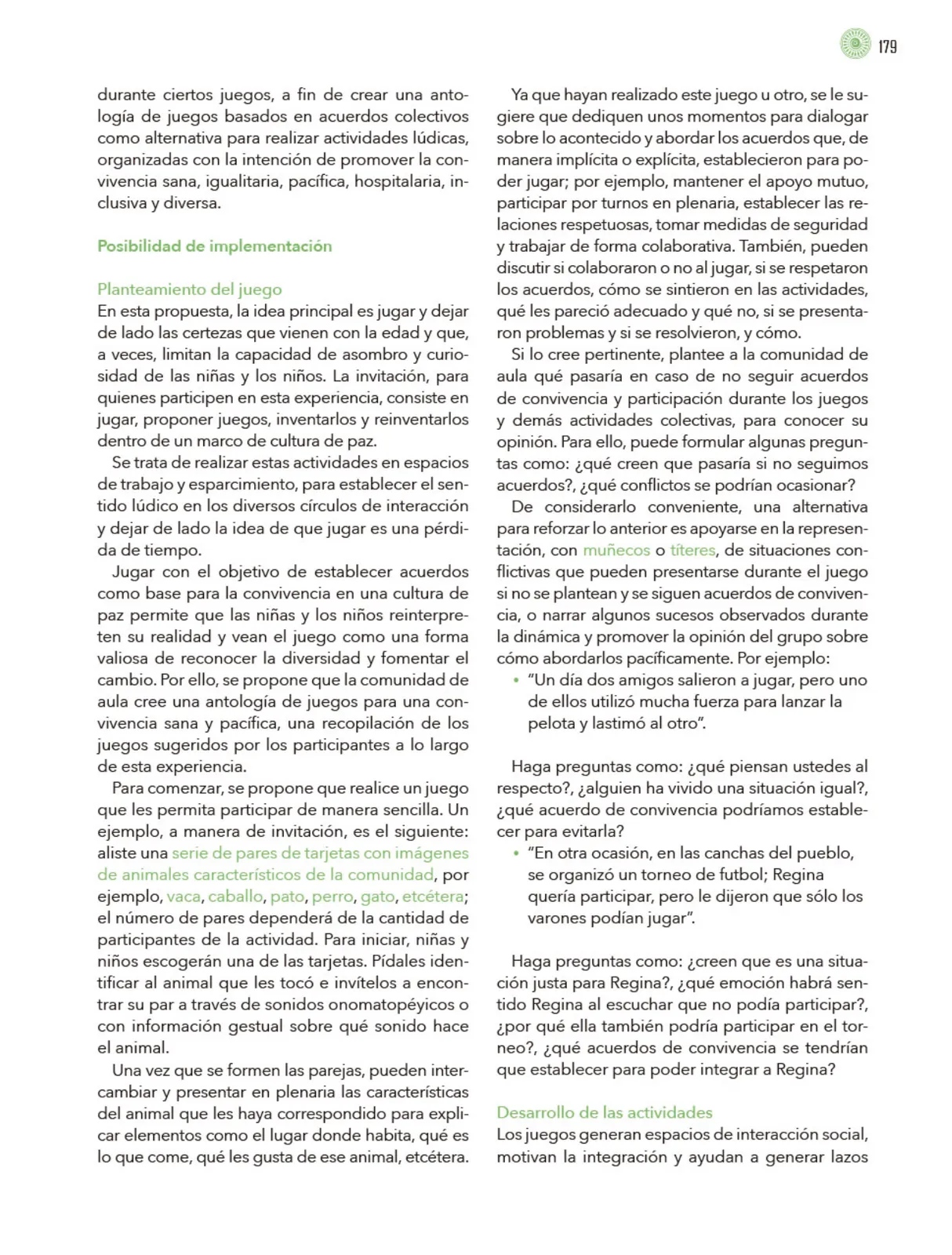 Miniatura página 180 de Modalidades de trabajo para la acción transformadora y el codiseño  Libro de Educación Preescolar Grado 1°, 2°, 3°  Ciclo Escolar 2025 - 2026