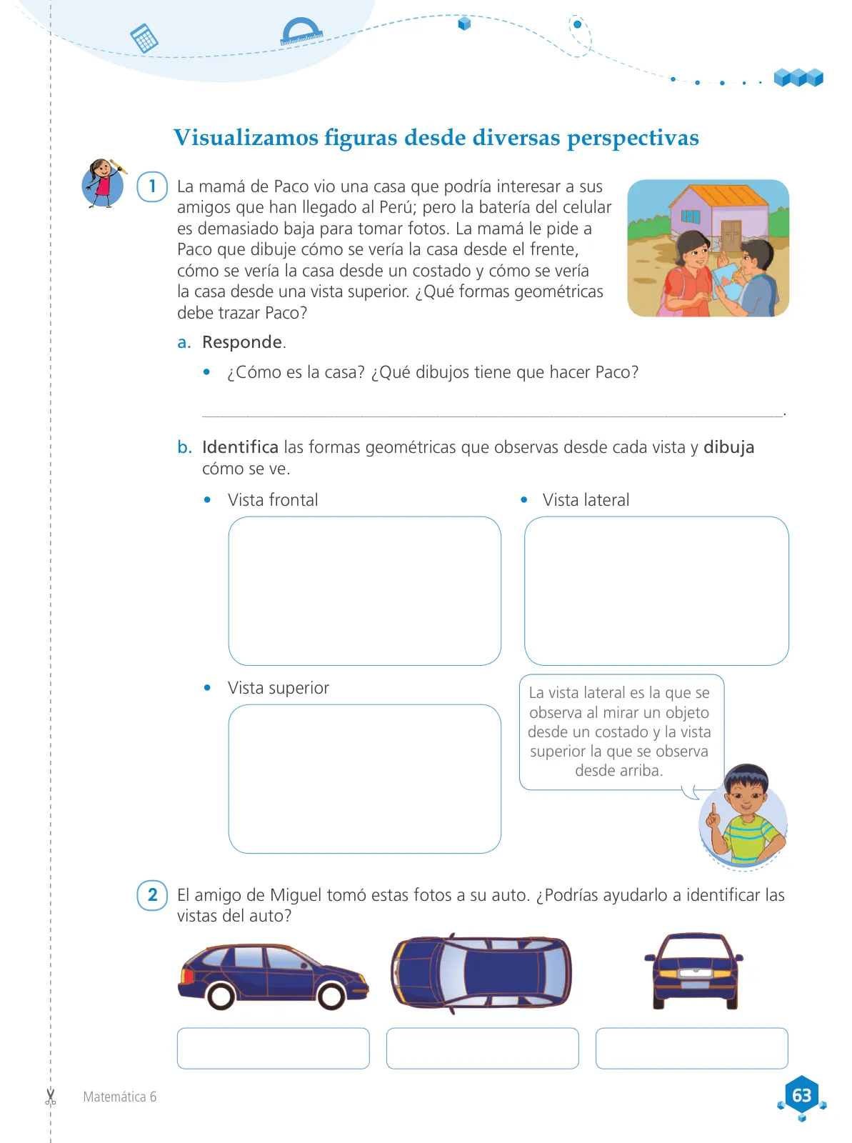 Página 65 de Matemática 6 : cuaderno de trabajo para sexto grado de Educación Primaria 2019 · 2019