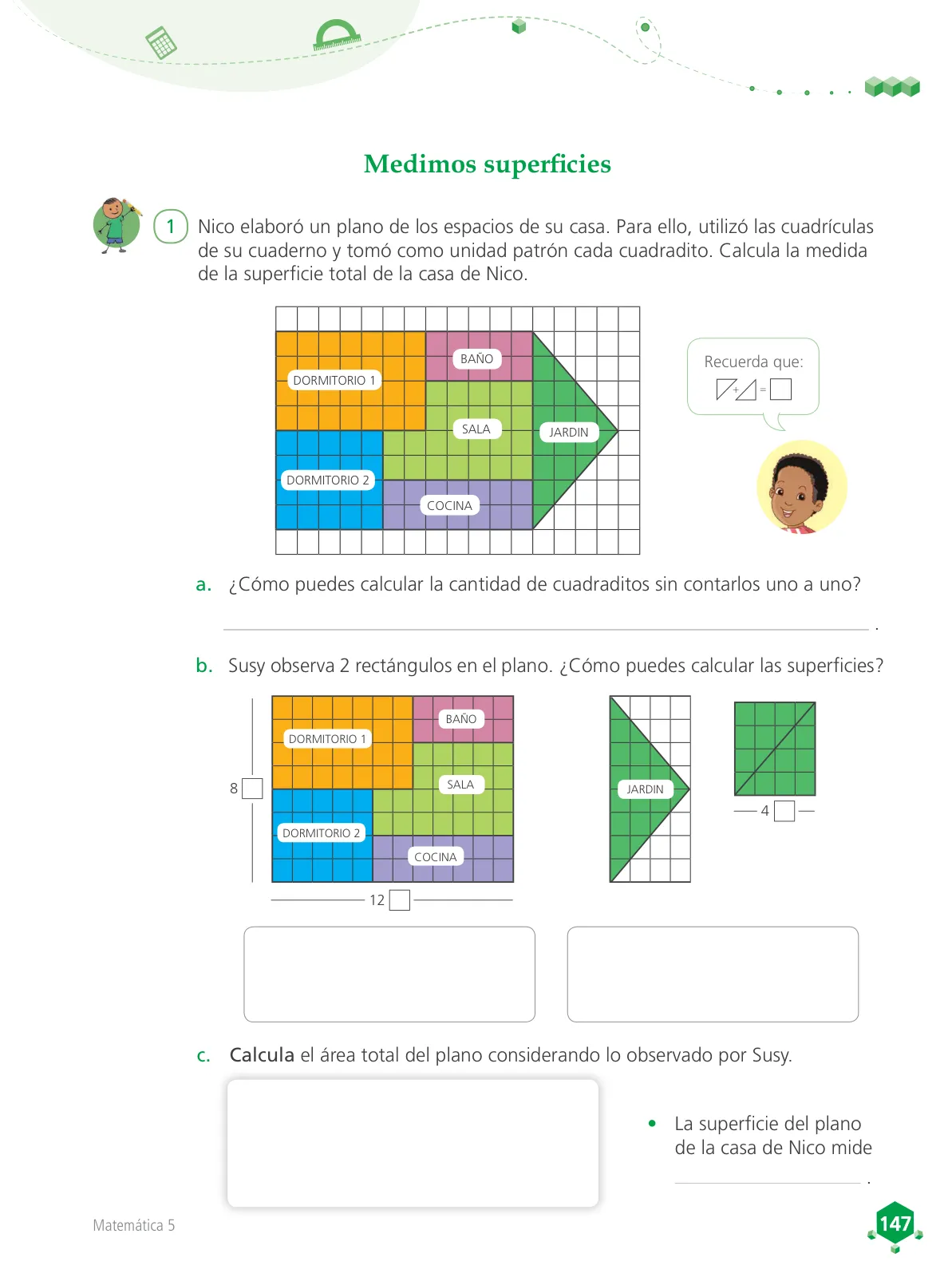 Miniatura página 148 de Matemática 5 : cuaderno de trabajo para quinto grado de Educación Primaria 2018 · 2018