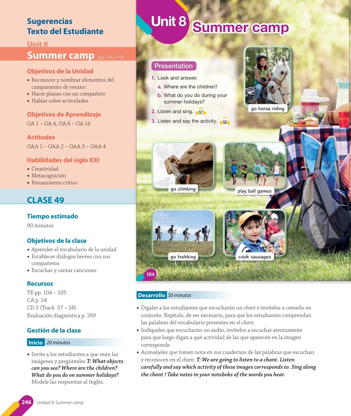 Miniatura página 110 de Inglés – Cuarto Básico | Texto del Estudiante MINEDUC – Descargar PDF · 2024