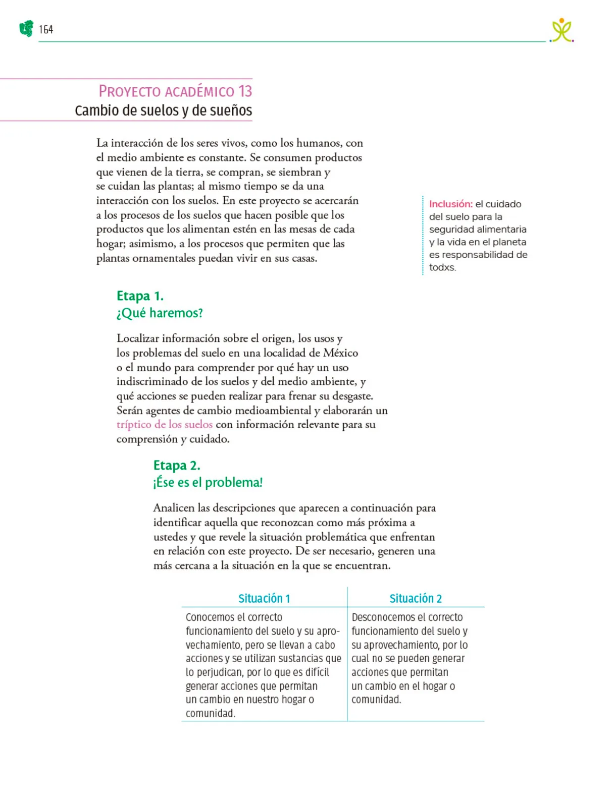 Miniatura página 165 de Colección Ximhai. Nuestro libro de Proyectos.  Tomo II.   Libro de Educación Telesecundaria Grado 1°  Ciclo Escolar 2025 - 2026