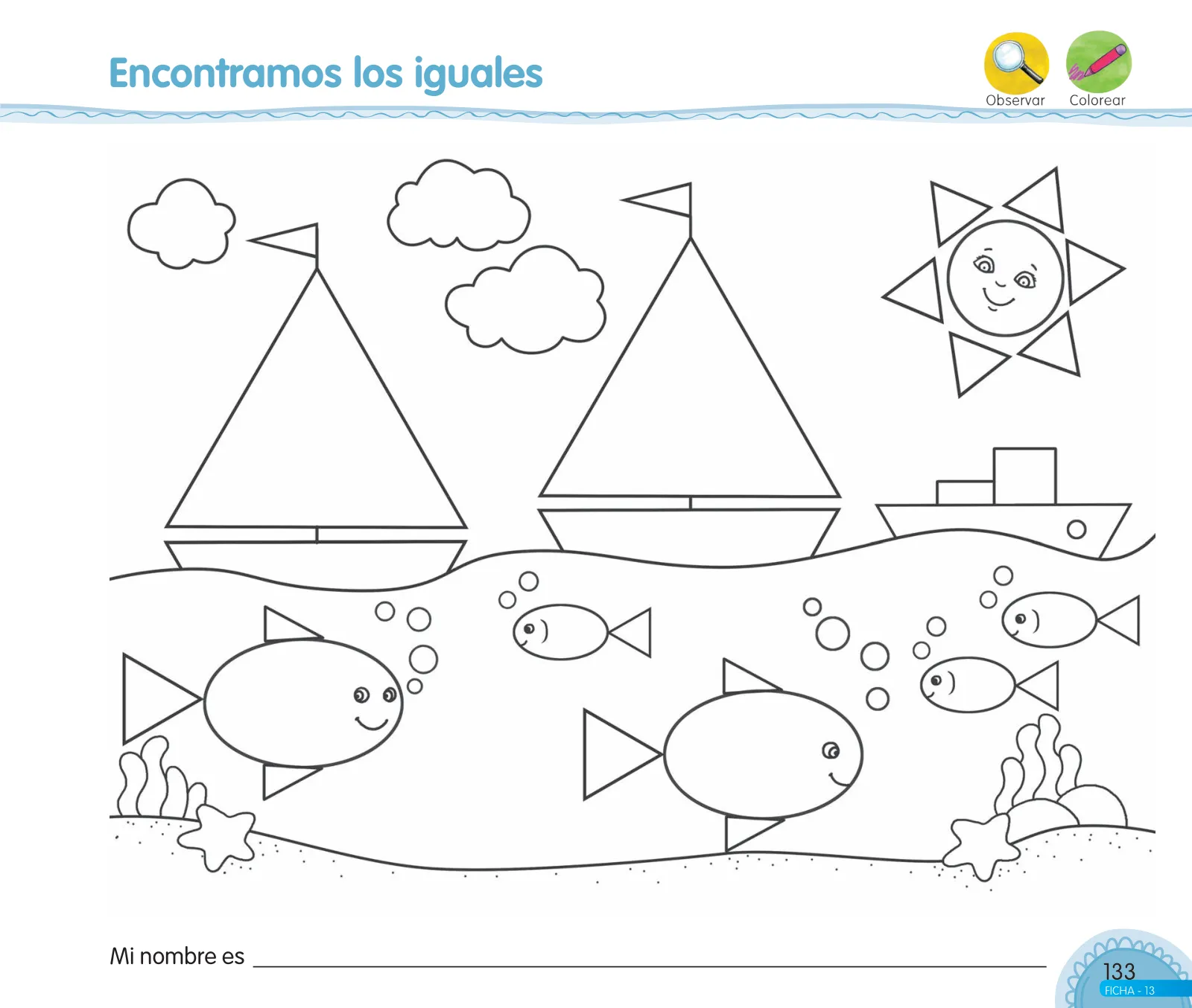 Página 135 de Aprendemos jugando : cuaderno de trabajo para niños y niñas de 5 años · 2017