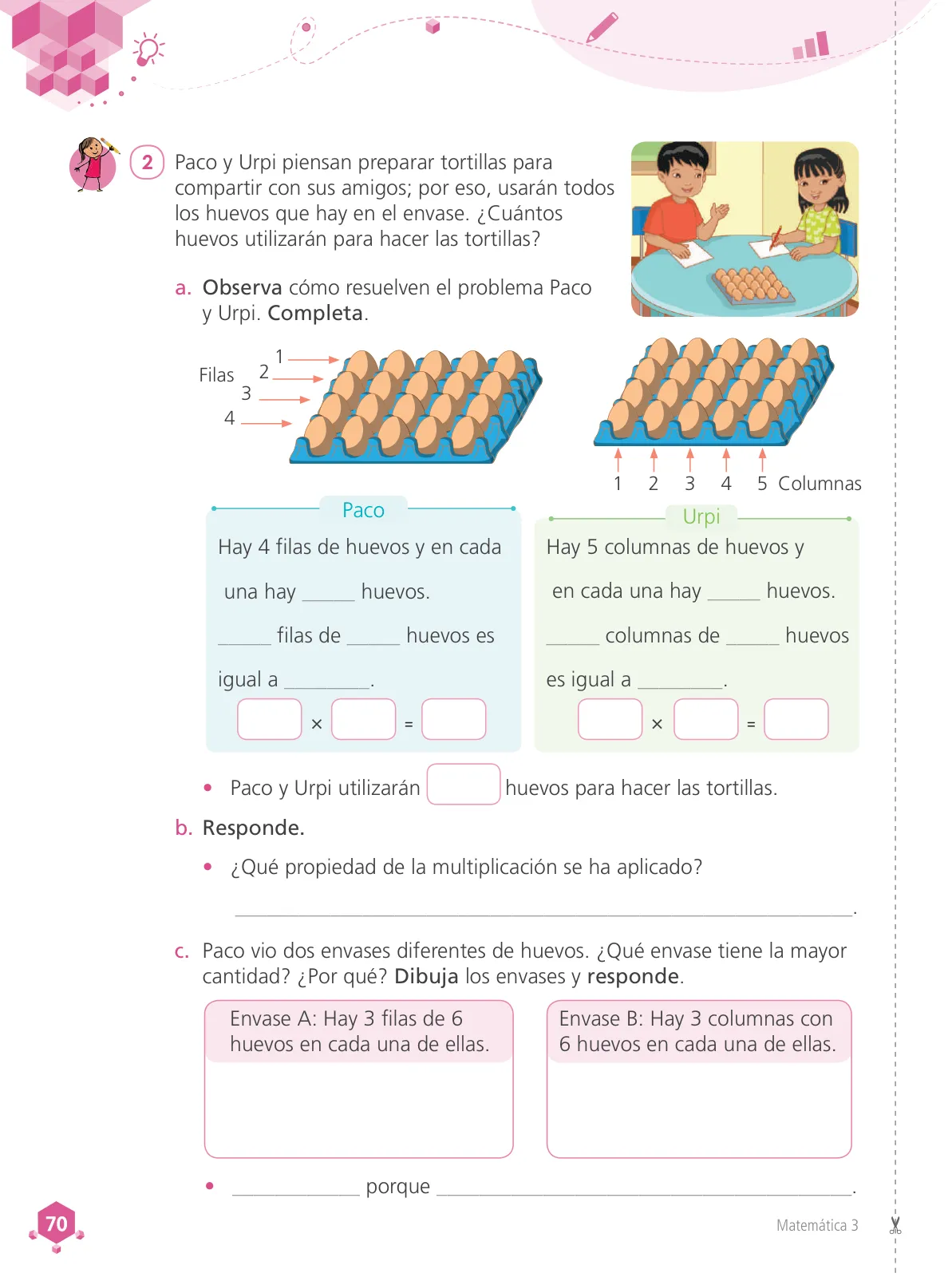 Miniatura página 72 de Matemática 3 : cuaderno de trabajo para tercer grado de Educación Primaria 2019 · 2019
