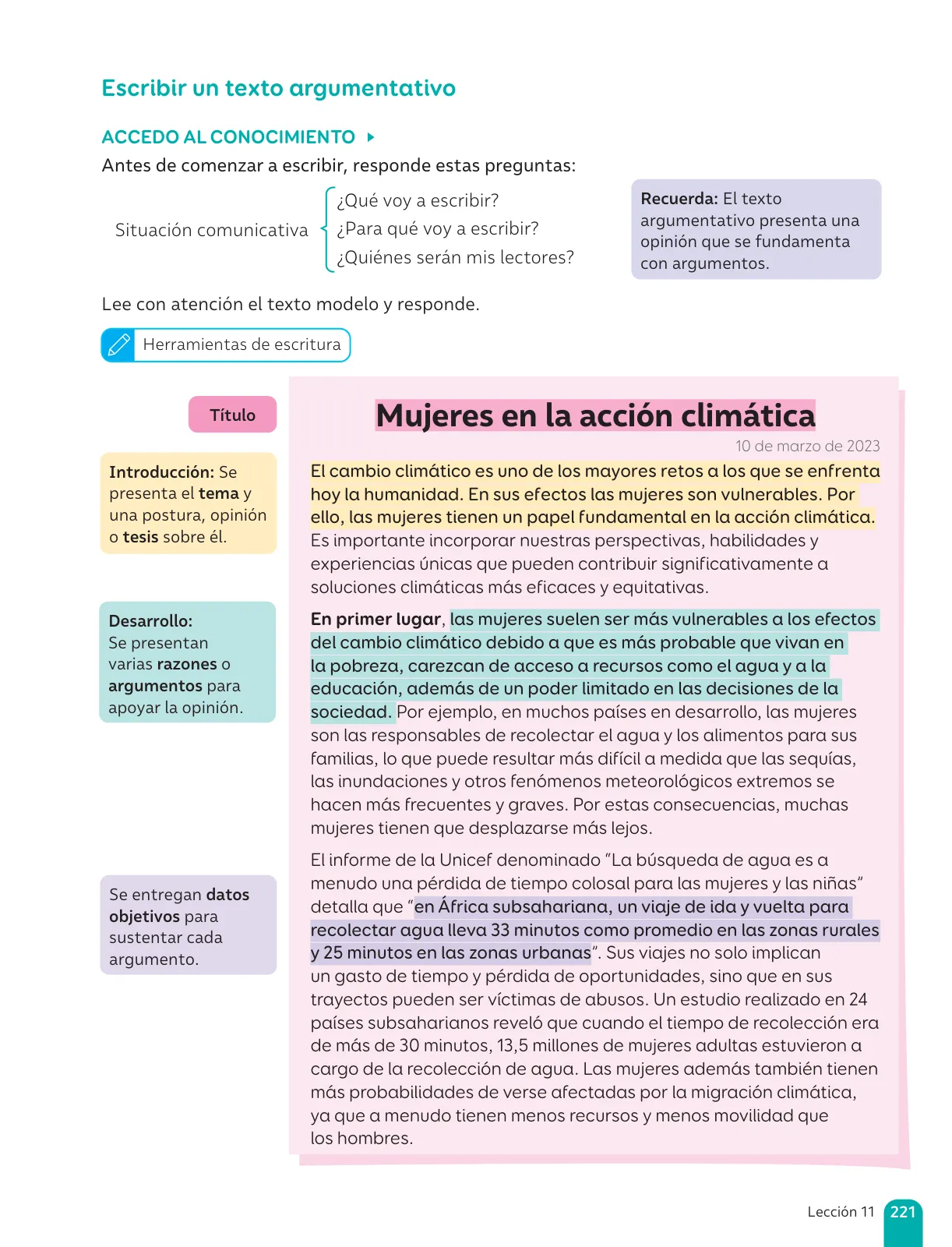 Miniatura página 223 de Lenguaje y Comunicación – Sexto Básico | Texto del Estudiante MINEDUC – Descargar PDF · 2024