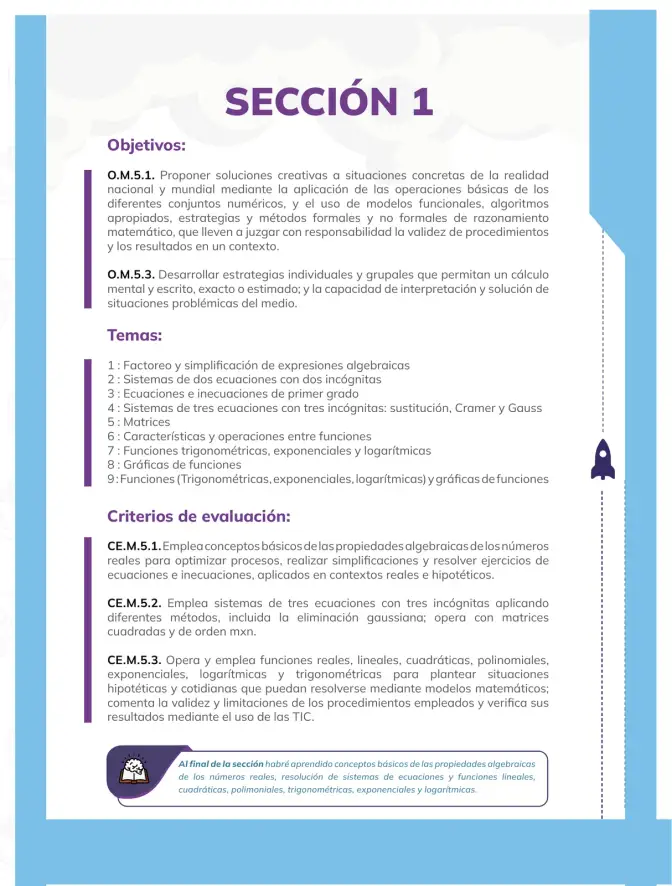 Página 6 de Matematica 1° · Bgu 1 Matematica 2024 · 2024