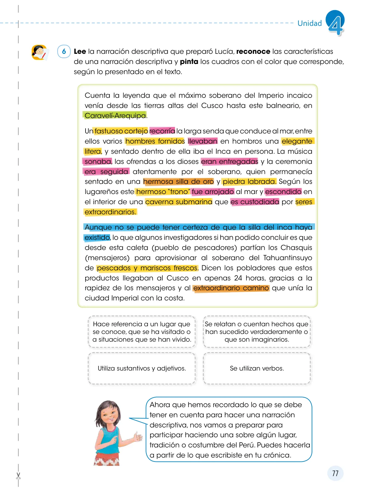Página 78 de Comunicación 6 : cuaderno de trabajo para sexto grado de Educación Primaria 2019 · 2019