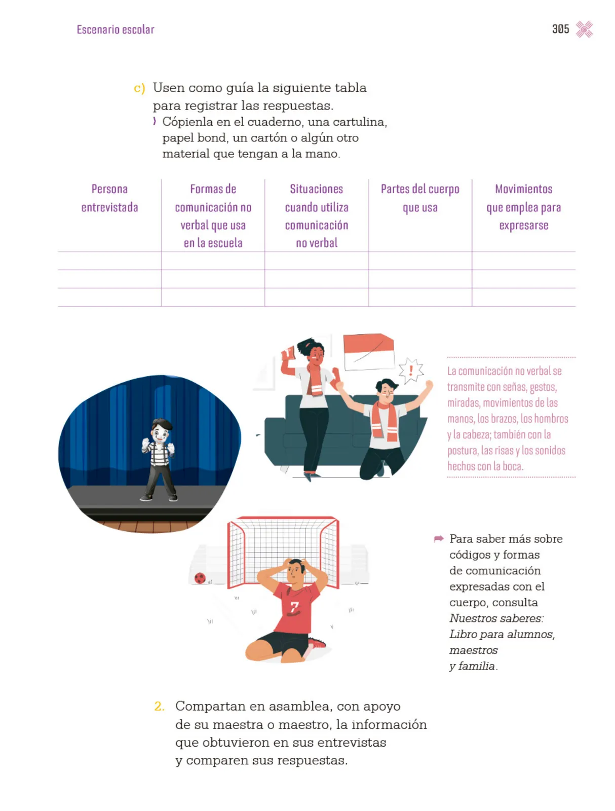 Miniatura página 308 de Proyectos Escolares.   Libro de Educación Primaria Grado 3°  Ciclo Escolar 2025 - 2026