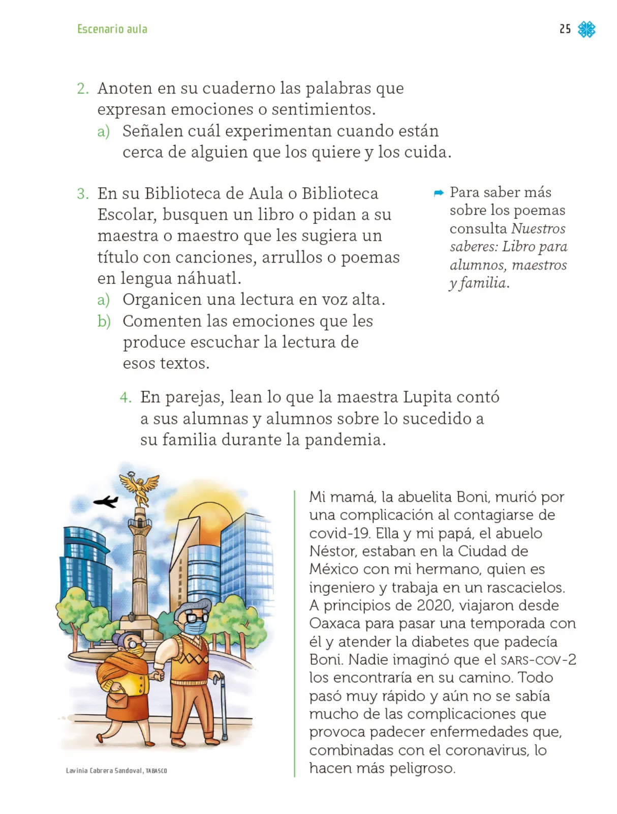Página 28 de Proyectos de Aula. Libro de Educación Primaria Grado 2° Ciclo Escolar 2025 - 2026