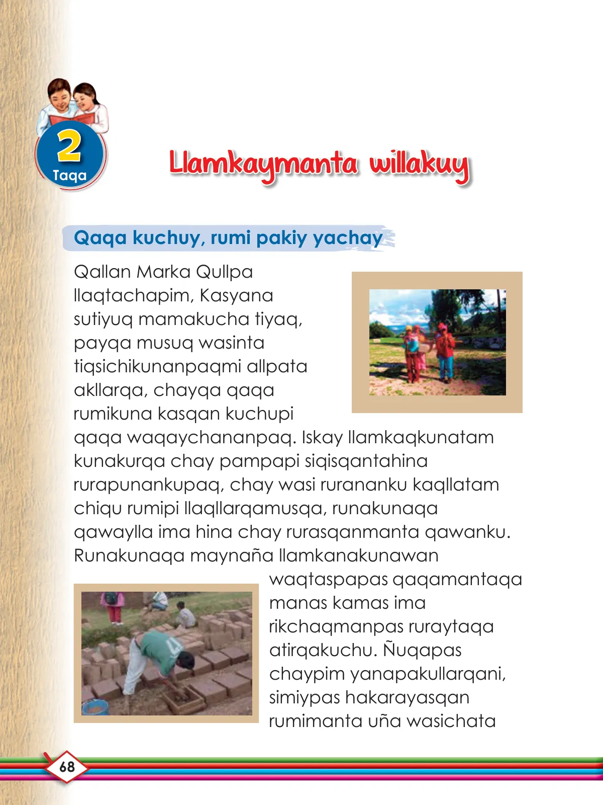 Página 70 de Willakuykuna maytu - Chanka Literatura 1 - 1° Secundaria - Quechua chanka · 2023