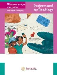 Página de Uérakua anapu uantakua. Projects and Readings Libro de Educación Secundaria Grado 1° Ciclo Escolar 2025 - 2026