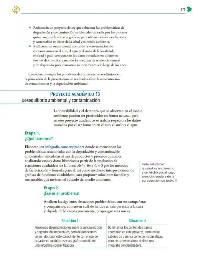Página 172 de Colección Nanahuatzin. Nuestro libro de Proyectos. Tomo I. Libro de Educación Telesecundaria Grado 3° Ciclo Escolar 2025 - 2026