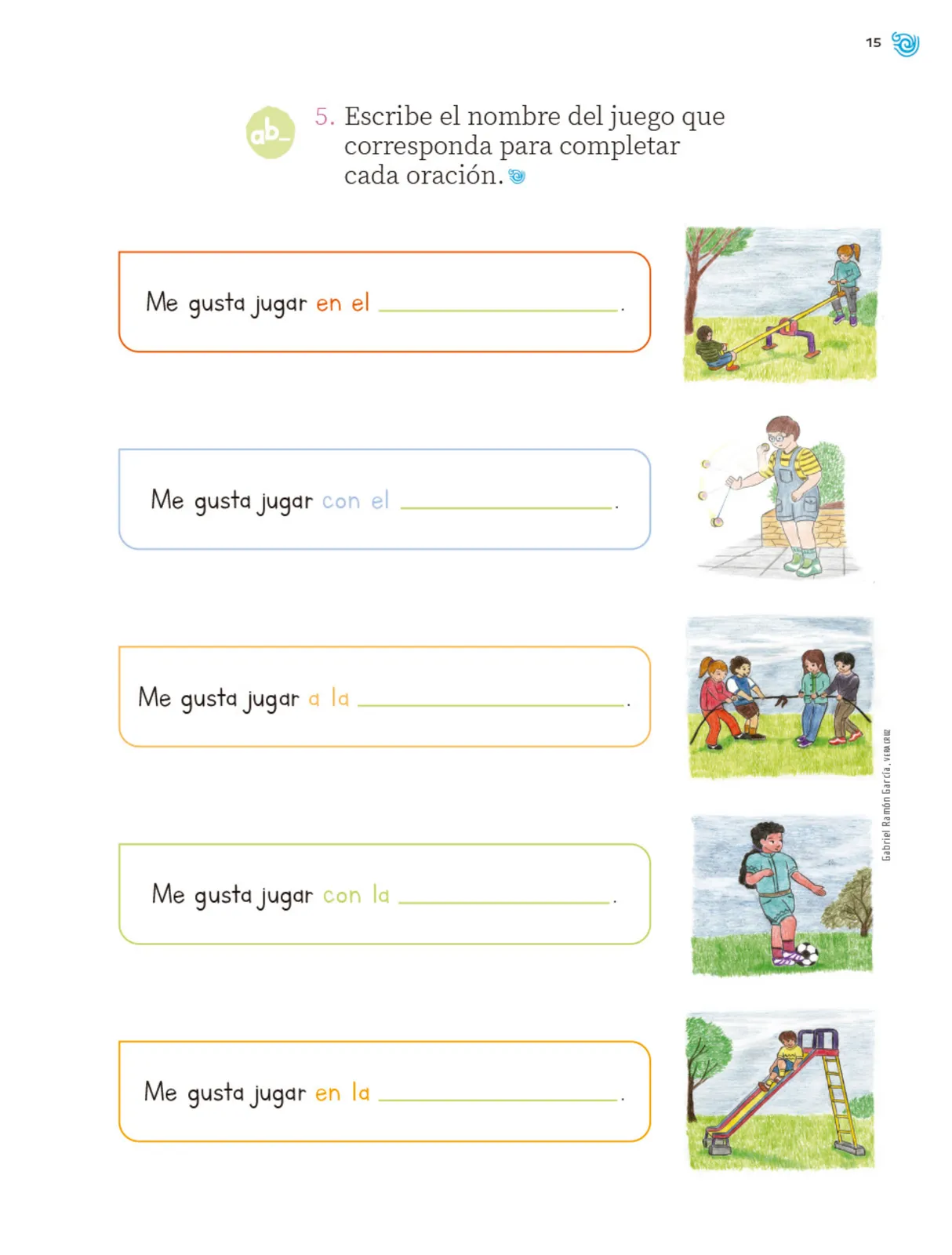 Miniatura página 16 de Múltiples lenguajes. Trazos y palabras.   Libro de Educación Primaria Grado 1°  Ciclo Escolar 2025 - 2026