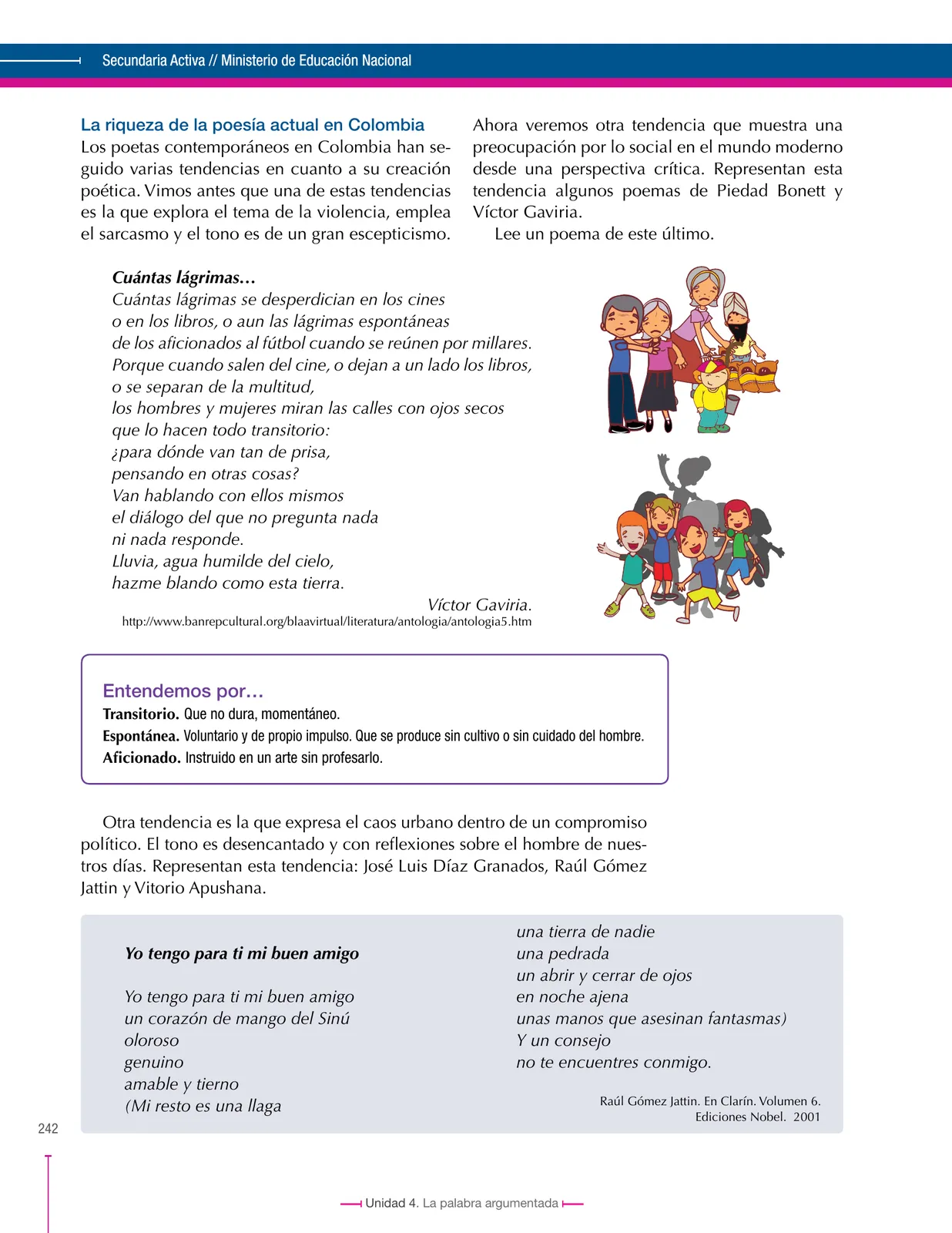 Página 242 de Lenguaje 8° · Secundaria Activa