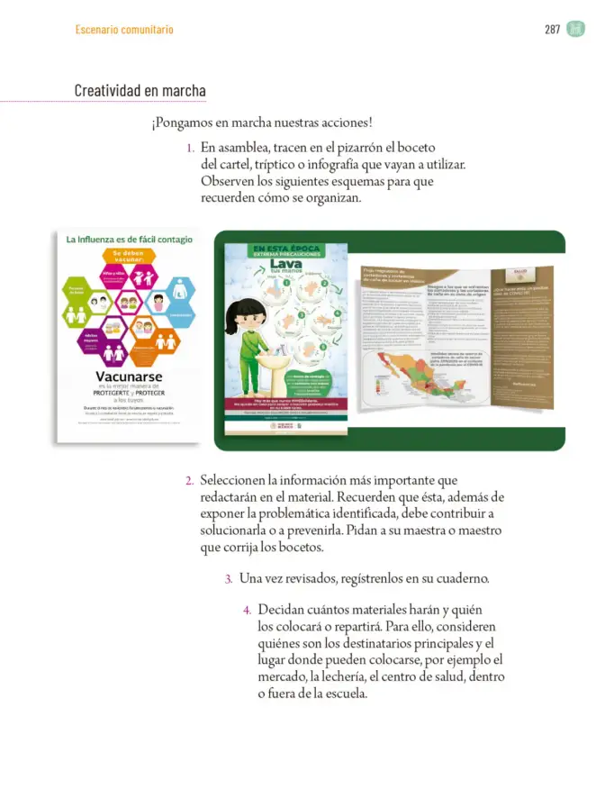 Página 290 de Proyectos Comunitarios. Libro de Educación Primaria Grado 6° Ciclo Escolar 2025 - 2026
