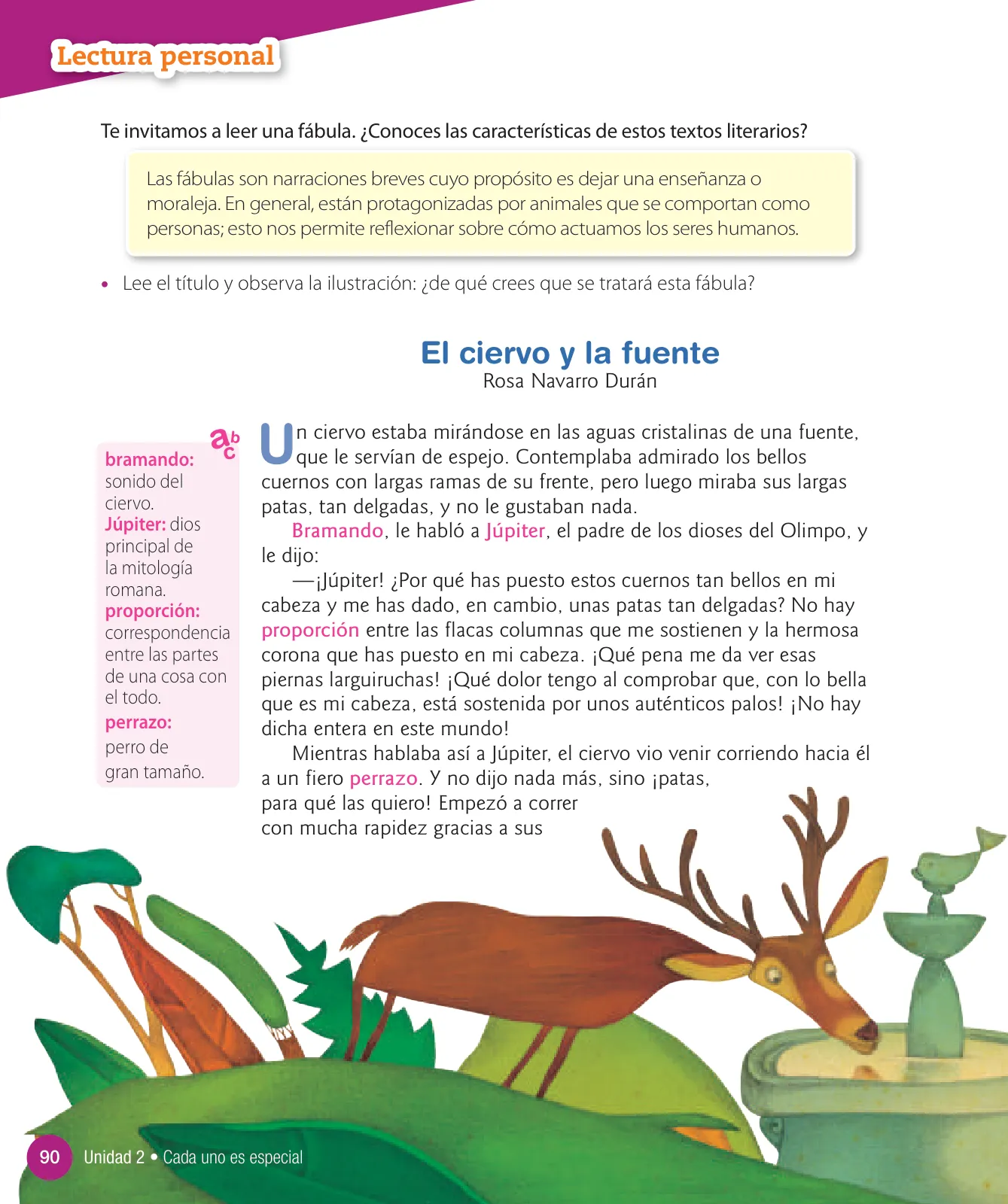 Página 92 de Lenguaje y Comunicación – Cuarto Básico | Texto del Estudiante MINEDUC – Descargar PDF · 2024