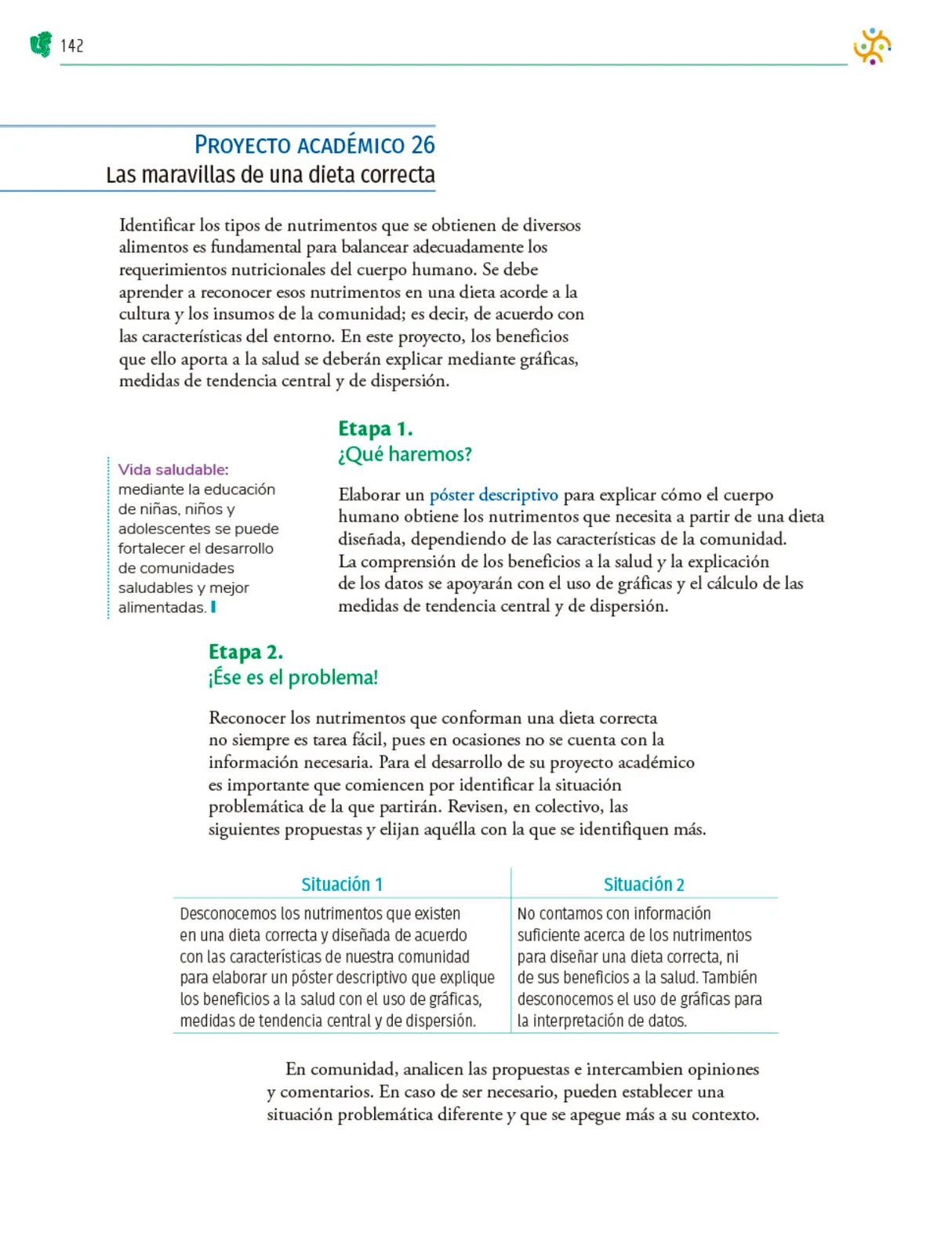 Miniatura página 143 de Colección Nanahuatzin. Nuestro libro de Proyectos.  Tomo II.  Libro de Educación Telesecundaria Grado 3°  Ciclo Escolar 2025 - 2026