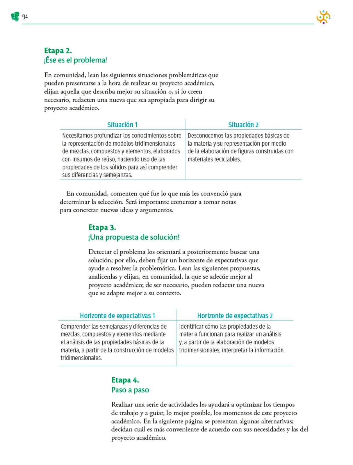 Miniatura página 95 de Colección Nanahuatzin. Nuestro libro de Proyectos.  Tomo II.  Libro de Educación Telesecundaria Grado 3°  Ciclo Escolar 2025 - 2026
