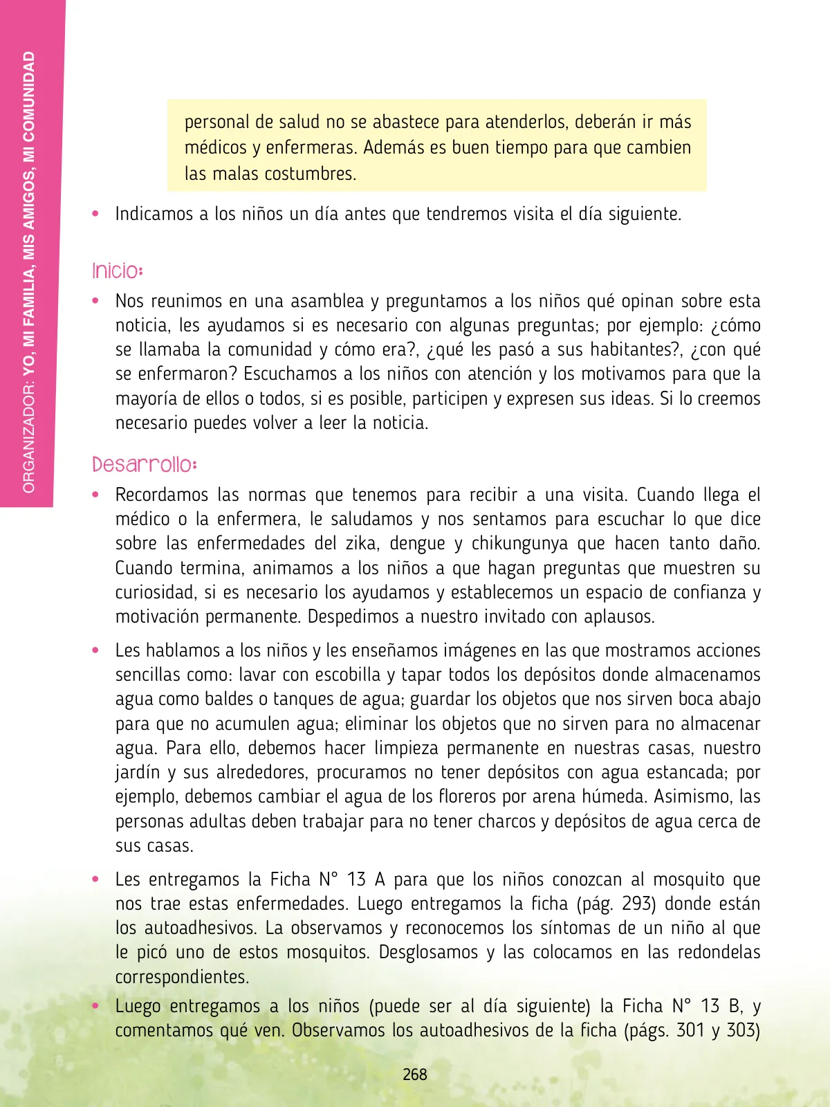 Miniatura página 270 de Agenda pedagógica 2017-2018 para docentes de II Ciclo de Instituciones de nivel de Educación Inicial · 2017