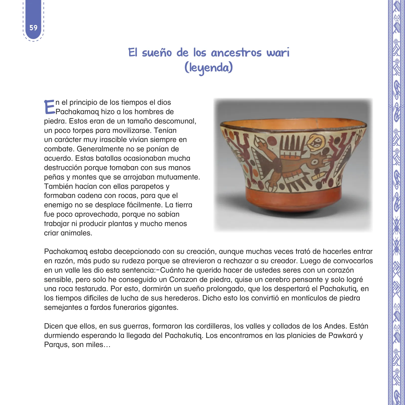 Miniatura página 61 de Anqarakunapa kawsakuyninmanta. Literatura 2 - 4° Primaria - Quechua chanka · 2023