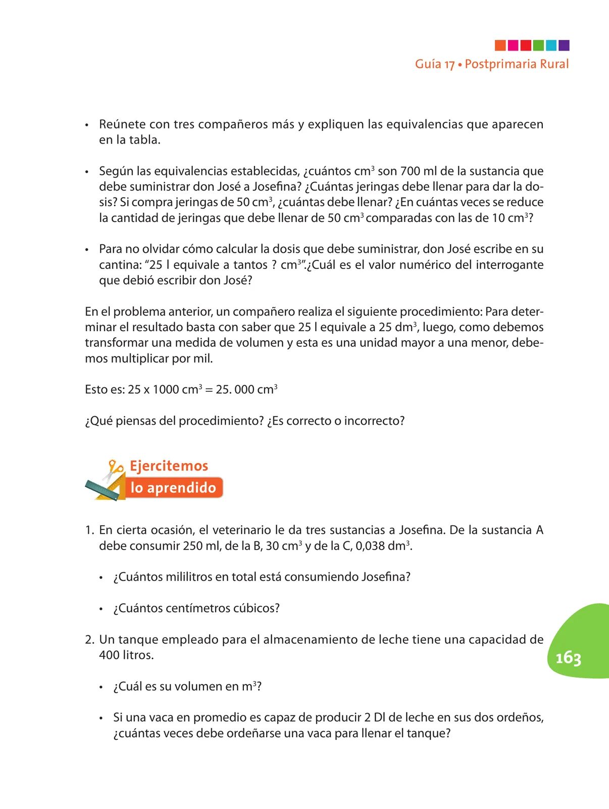 Página 164 de Matematica 7° · Postprimaria