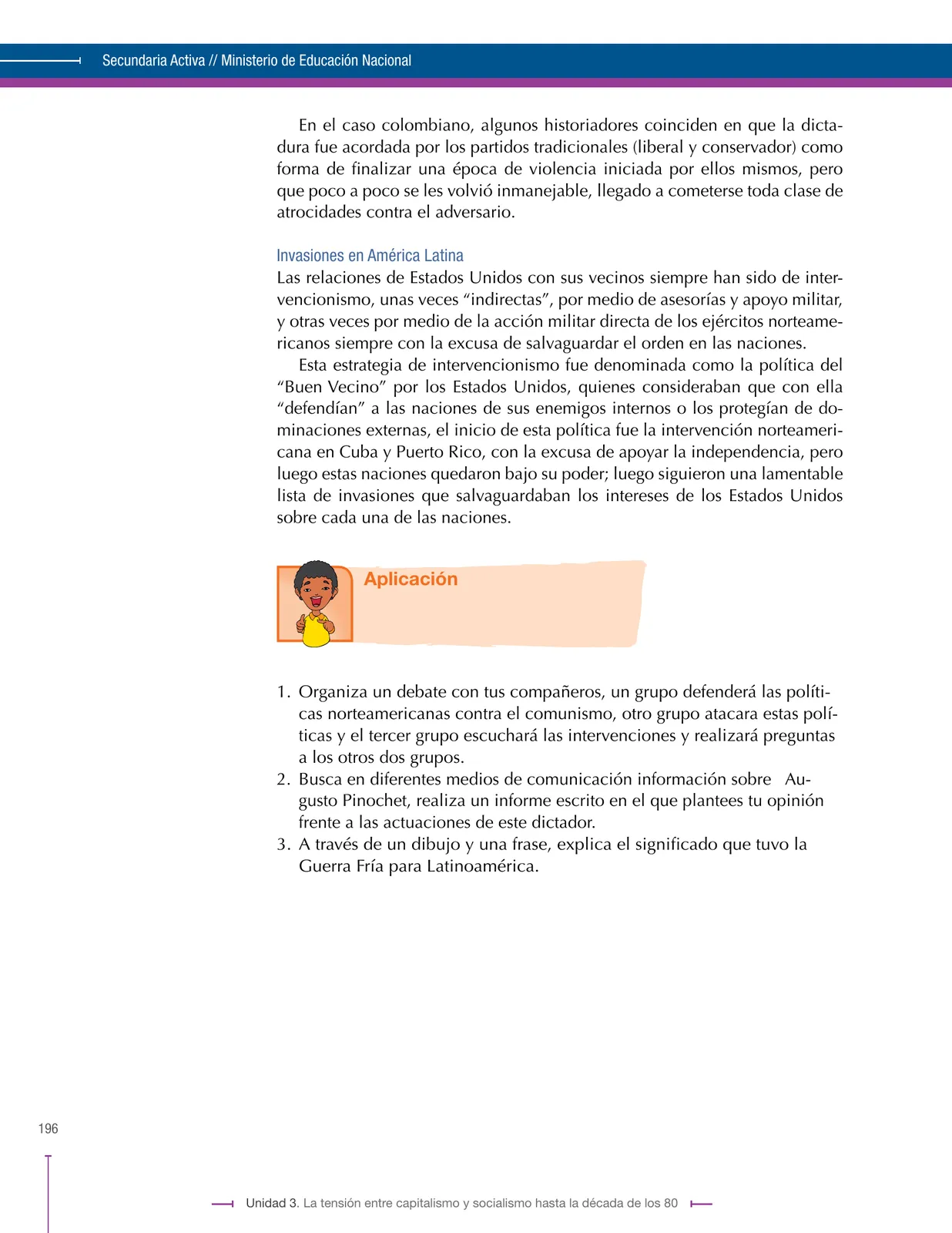 Página 196 de Ciencias Sociales 9° · Secundaria Activa